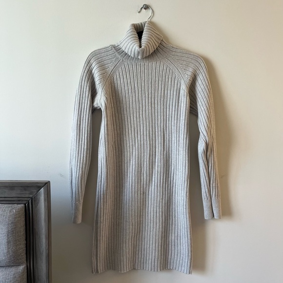 Wilfred Free Aritzia Bianca Dress - Merino Wool Turtleneck Sweater Dress - Picture 2 of 13